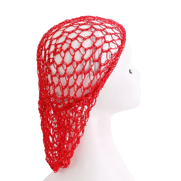 Handmade Crochet Hair Snood With Elastic Band Mesh Head Cover Hair Net Wrap