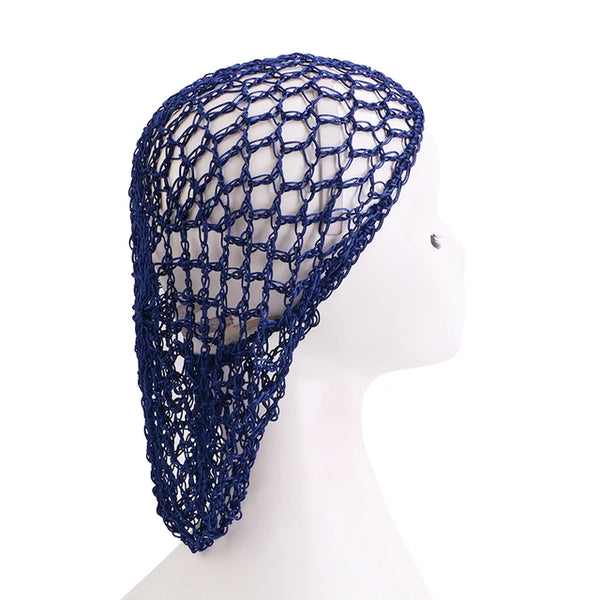 Handmade Crochet Hair Snood With Elastic Band Mesh Head Cover Hair Net Wrap