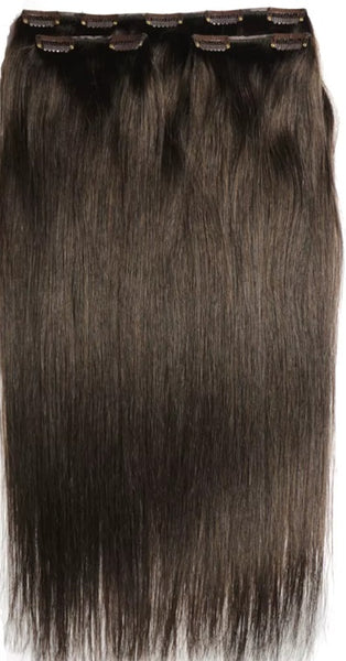 Wendkuni Beauty 100% Remy Human Hair Clip in Extension three Piece straight 20 inch 120g