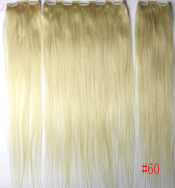 Wendkuni Beauty 100% Remy Human Hair Clip in Extension three Piece straight 20 inch 120g