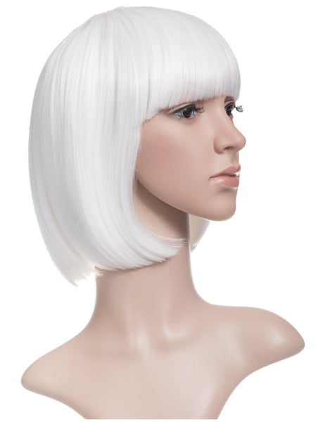 SHORT COLOURFUL BOB STYLE PARTY WIG VARIOUS COLOURS