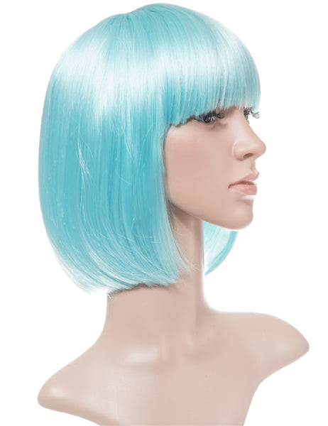 SHORT COLOURFUL BOB STYLE PARTY WIG VARIOUS COLOURS
