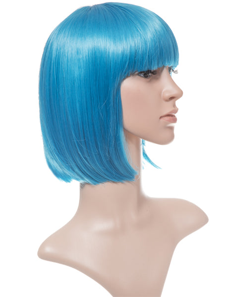 SHORT COLOURFUL BOB STYLE PARTY WIG VARIOUS COLOURS