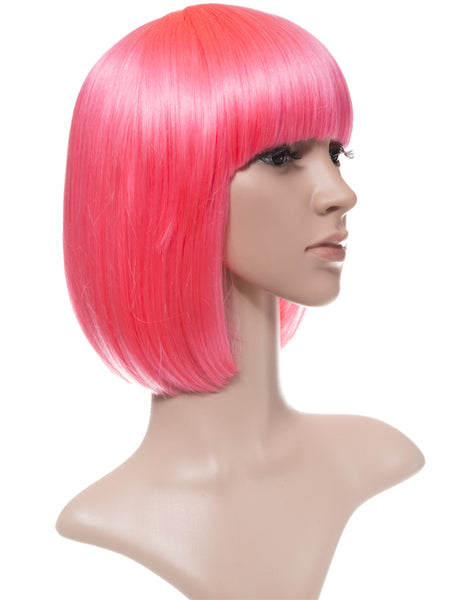 SHORT COLOURFUL BOB STYLE PARTY WIG VARIOUS COLOURS