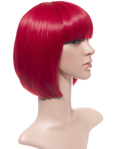 SHORT COLOURFUL BOB STYLE PARTY WIG VARIOUS COLOURS