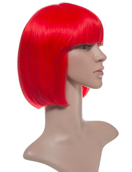 SHORT COLOURFUL BOB STYLE PARTY WIG VARIOUS COLOURS