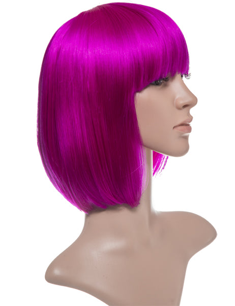 SHORT COLOURFUL BOB STYLE PARTY WIG VARIOUS COLOURS