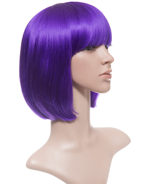 SHORT COLOURFUL BOB STYLE PARTY WIG VARIOUS COLOURS