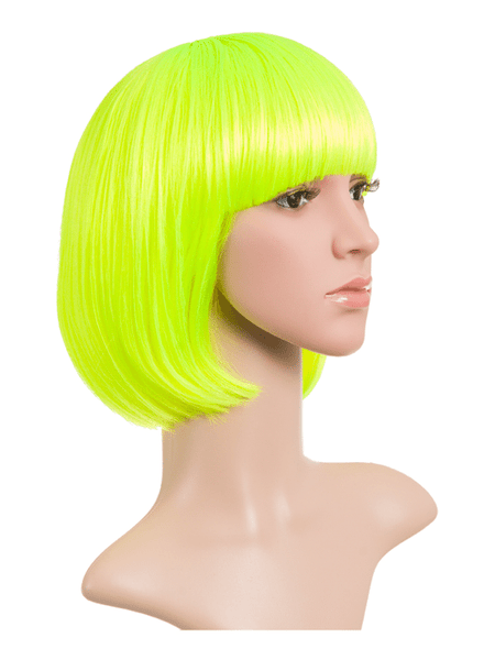 SHORT COLOURFUL BOB STYLE PARTY WIG VARIOUS COLOURS