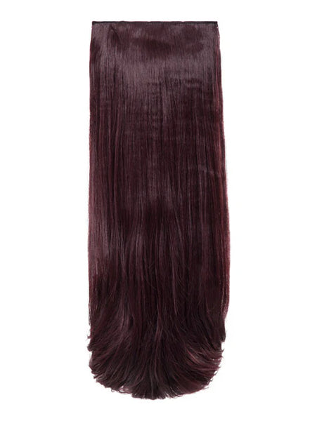 💇‍♀️ 20" Straight Clip-In Hair Extensions – Heat-Resistant Synthetic Fibre (8-Piece Set)