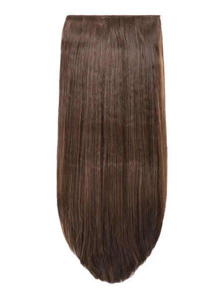 💇‍♀️ 20" Straight Clip-In Hair Extensions – Heat-Resistant Synthetic Fibre (8-Piece Set)