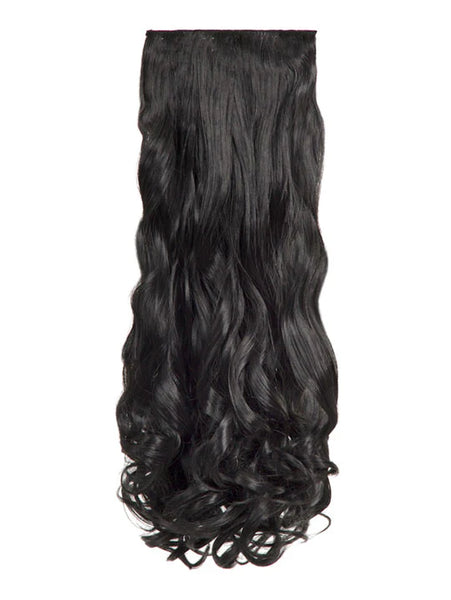 💇‍♀️ 20" Curly Clip-In Hair Extensions – Heat-Resistant Synthetic Fibre (8-Piece Set)