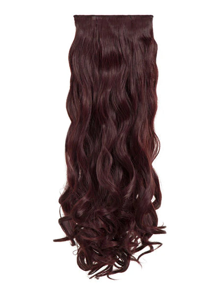 💇‍♀️ 20" Curly Clip-In Hair Extensions – Heat-Resistant Synthetic Fibre (8-Piece Set)