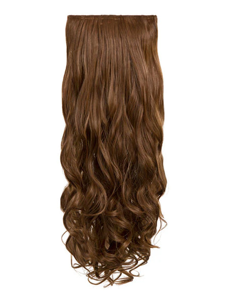 💇‍♀️ 20" Curly Clip-In Hair Extensions – Heat-Resistant Synthetic Fibre (8-Piece Set)