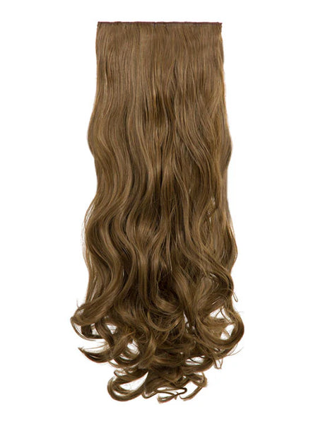 💇‍♀️ 20" Curly Clip-In Hair Extensions – Heat-Resistant Synthetic Fibre (8-Piece Set)