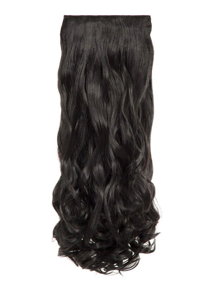 💇‍♀️ 20" Curly Clip-In Hair Extensions – Heat-Resistant Synthetic Fibre (8-Piece Set)