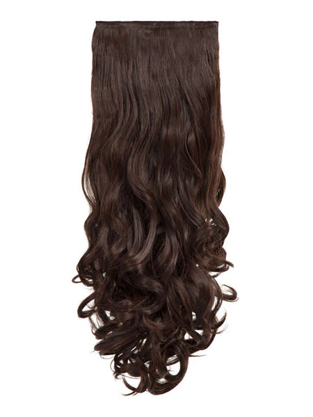 💇‍♀️ 20" Curly Clip-In Hair Extensions – Heat-Resistant Synthetic Fibre (8-Piece Set)