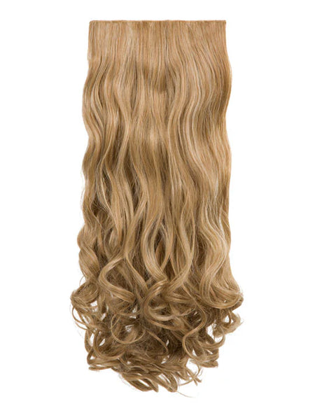 💇‍♀️ 20" Curly Clip-In Hair Extensions – Heat-Resistant Synthetic Fibre (8-Piece Set)