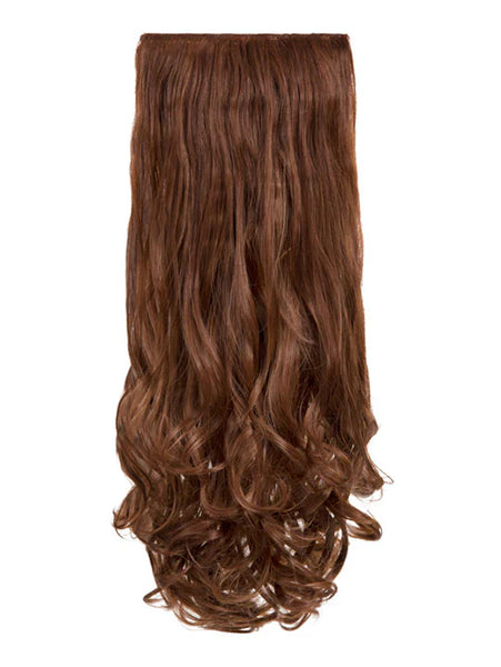💇‍♀️ 20" Curly Clip-In Hair Extensions – Heat-Resistant Synthetic Fibre (8-Piece Set)