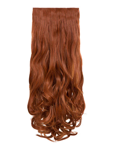 💇‍♀️ 20" Curly Clip-In Hair Extensions – Heat-Resistant Synthetic Fibre (8-Piece Set)