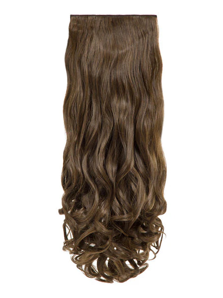 💇‍♀️ 20" Curly Clip-In Hair Extensions – Heat-Resistant Synthetic Fibre (8-Piece Set)