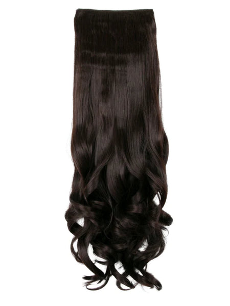 💇‍♀️ 20" Curly Clip-In Hair Extensions – Heat-Resistant Synthetic Fibre (8-Piece Set)