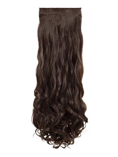 💇‍♀️ 20" Curly Clip-In Hair Extensions – Heat-Resistant Synthetic Fibre (8-Piece Set)