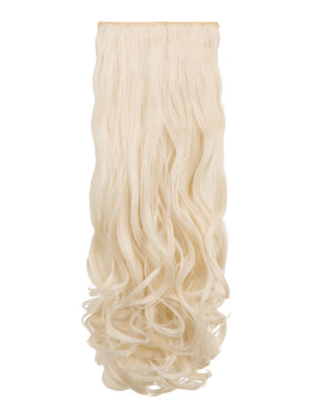 💇‍♀️ 20" Curly Clip-In Hair Extensions – Heat-Resistant Synthetic Fibre (8-Piece Set)