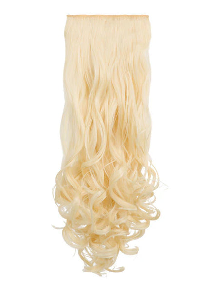 💇‍♀️ 20" Curly Clip-In Hair Extensions – Heat-Resistant Synthetic Fibre (8-Piece Set)