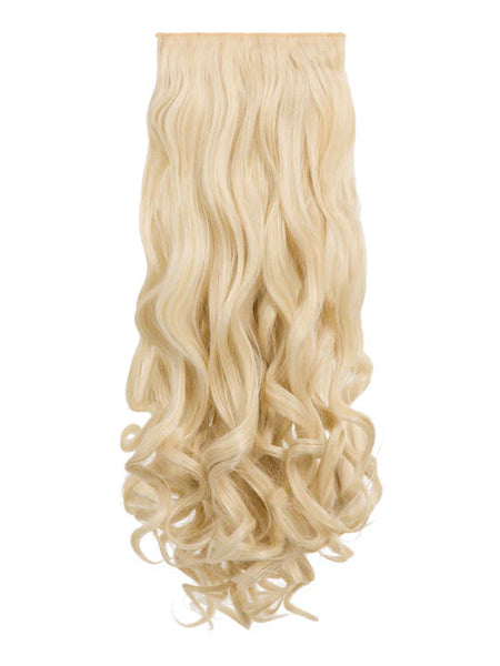 💇‍♀️ 20" Curly Clip-In Hair Extensions – Heat-Resistant Synthetic Fibre (8-Piece Set)