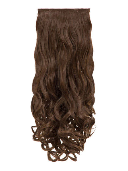 💇‍♀️ 20" Curly Clip-In Hair Extensions – Heat-Resistant Synthetic Fibre (8-Piece Set)