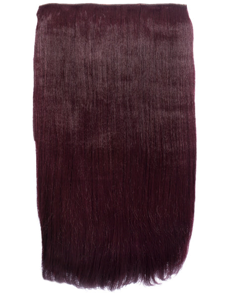💇‍♀️ 24" Straight Clip-In Hair Extensions – Heat-Resistant Synthetic Fibre (1-Piece Set)