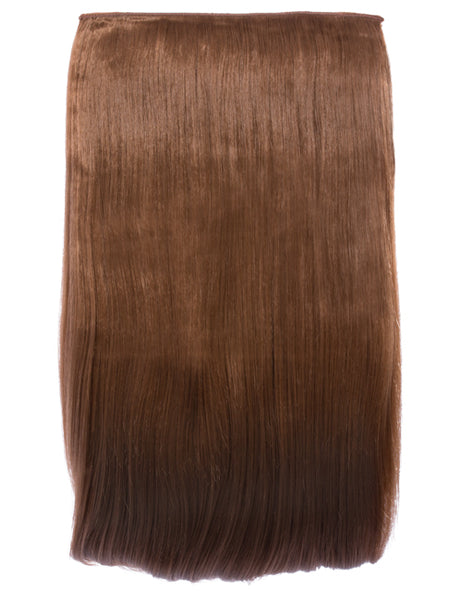 💇‍♀️ 24" Straight Clip-In Hair Extensions – Heat-Resistant Synthetic Fibre (1-Piece Set)