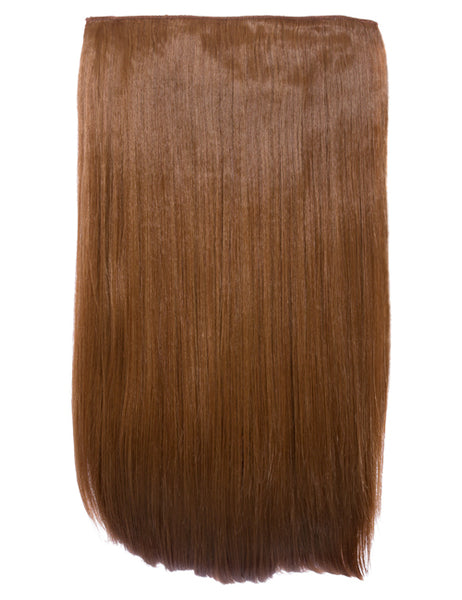 💇‍♀️ 24" Straight Clip-In Hair Extensions – Heat-Resistant Synthetic Fibre (1-Piece Set)