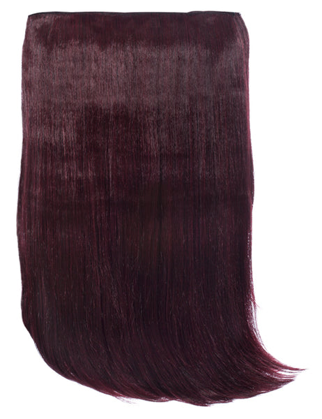 💇‍♀️ 24" Straight Clip-In Hair Extensions – Heat-Resistant Synthetic Fibre (1-Piece Set)