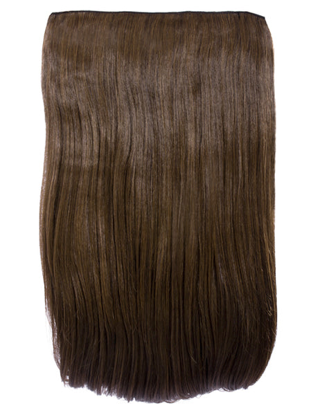 💇‍♀️ 24" Straight Clip-In Hair Extensions – Heat-Resistant Synthetic Fibre (1-Piece Set)