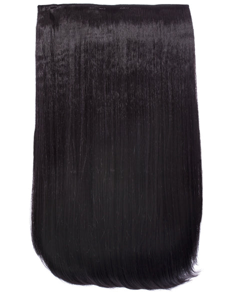 💇‍♀️ 24" Straight Clip-In Hair Extensions – Heat-Resistant Synthetic Fibre (1-Piece Set)