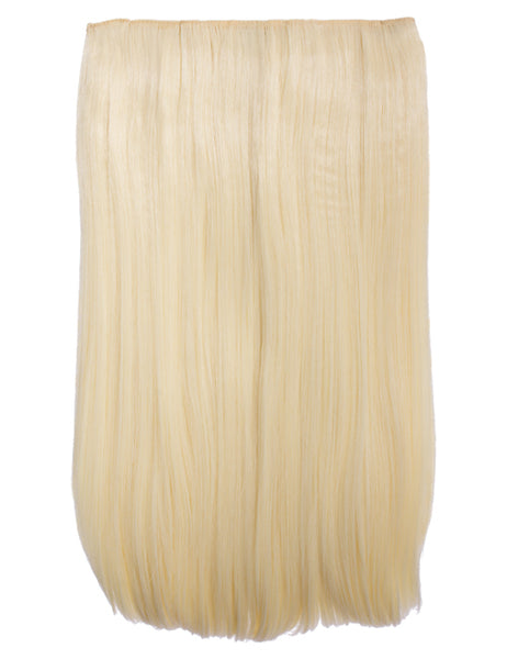 💇‍♀️ 24" Straight Clip-In Hair Extensions – Heat-Resistant Synthetic Fibre (1-Piece Set)