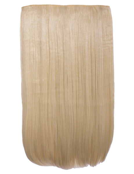 💇‍♀️ 24" Straight Clip-In Hair Extensions – Heat-Resistant Synthetic Fibre (1-Piece Set)