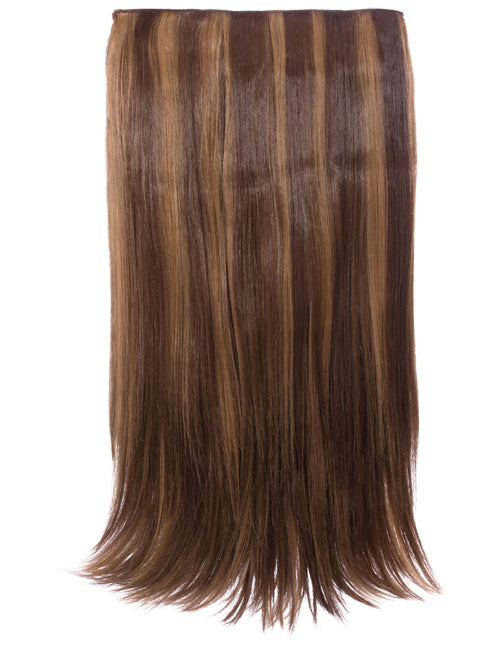 180g Streak Highlighted One Piece/Weft Straight Clip-in Extensions