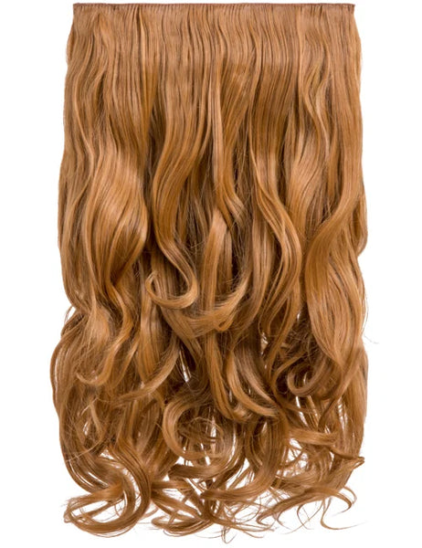 💇‍♀️ 20” Curly Clip-In Hair Extensions – Heat-Resistant Synthetic Fibre (1-Piece Set)