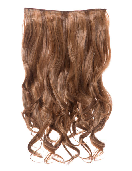 180g Streak Highlighted One Piece/Weft Curly Clip-in Extensions