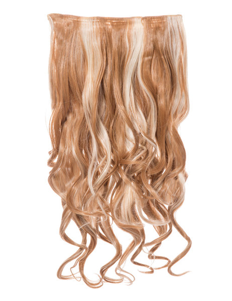 180g Streak Highlighted One Piece/Weft Curly Clip-in Extensions