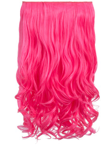 💇‍♀️ 20” Curly Vibrant Colour Clip-In Hair Extensions – Heat-Resistant Synthetic Fibre (1-Piece Set)