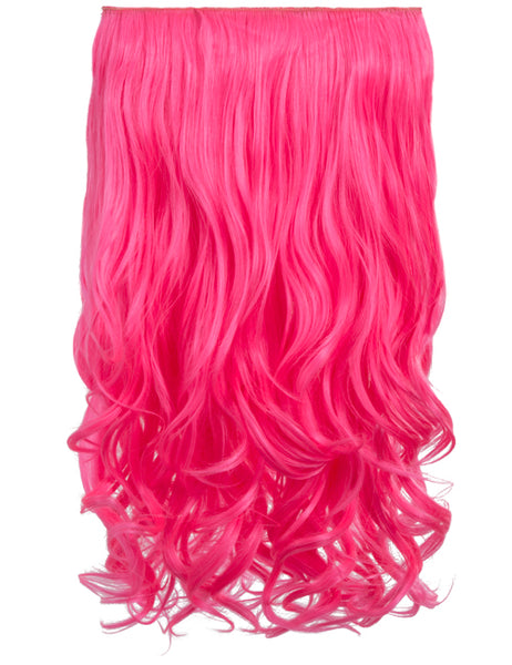 💇‍♀️ 20” Curly Vibrant Colour Clip-In Hair Extensions – Heat-Resistant Synthetic Fibre (1-Piece Set)