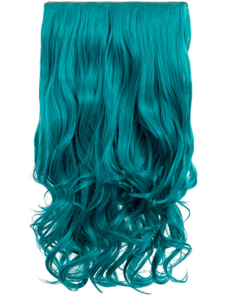 💇‍♀️ 20” Curly Vibrant Colour Clip-In Hair Extensions – Heat-Resistant Synthetic Fibre (1-Piece Set)