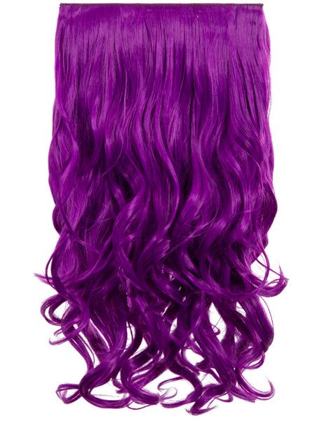 💇‍♀️ 20” Curly Vibrant Colour Clip-In Hair Extensions – Heat-Resistant Synthetic Fibre (1-Piece Set)