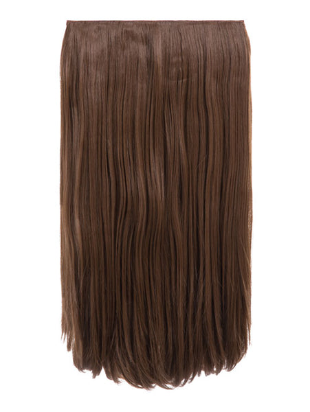 💇‍♀️ 24" Straight Clip-In Hair Extensions – Heat-Resistant Synthetic Fibre (1-Piece Set)