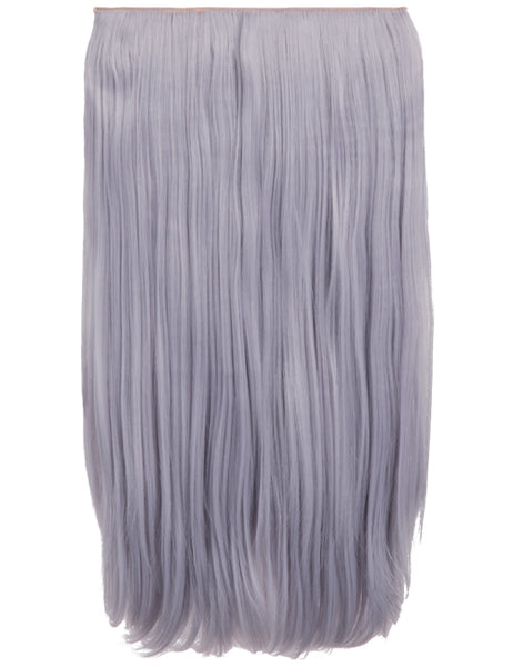 💇‍♀️ 24” Straight Vibrant Colour Clip-In Hair Extensions – Heat-Resistant Synthetic Fibre (1-Piece Set)