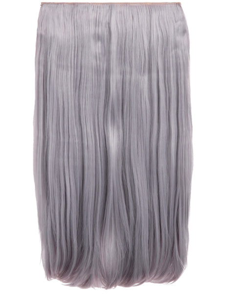 💇‍♀️ 24” Straight Vibrant Colour Clip-In Hair Extensions – Heat-Resistant Synthetic Fibre (1-Piece Set)